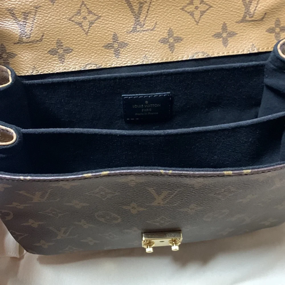 Louis Vuitton Brown Pochette Metis Reverse Monogram Canvas Crossbody Bag
